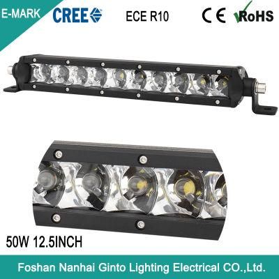 Slim Single Row LED off-Road Light Bars for Truck/Grille/Marine/Jeep/Car/Offroad