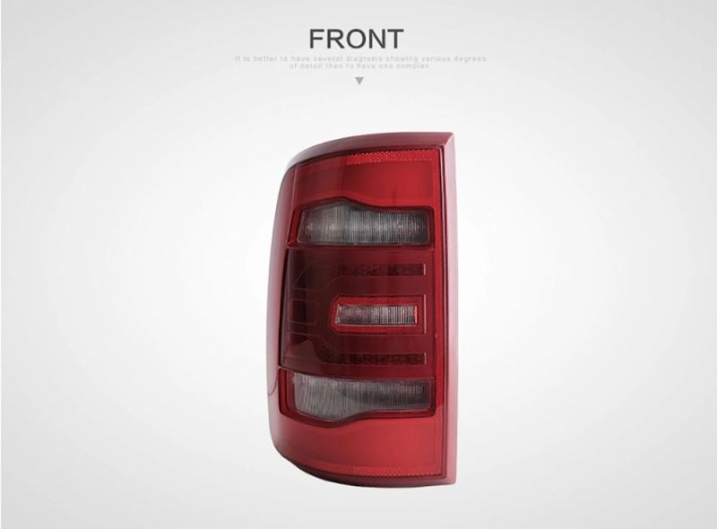 RAM 1500 LED Taillight 2009 2012 2015 2018 RAM with Red Flashing Signal