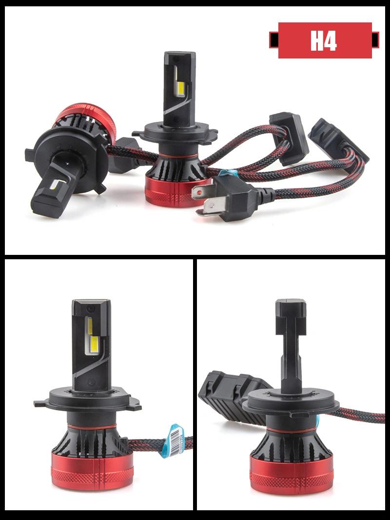 Lmusonu New F5 Auto Light Lamp H4 H7 H11 LED Car Light 20000lm with Fan High Bright Top Quality