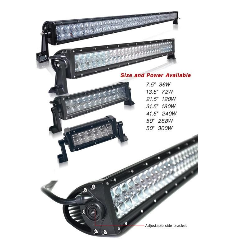 4D Lens 300W Truck LED Car Light Bar Lighting