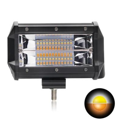 Aluminum Dual Color Motorcycle ATV Truck Light Mini Wholesale Amber Strobe LED Light Bar Car