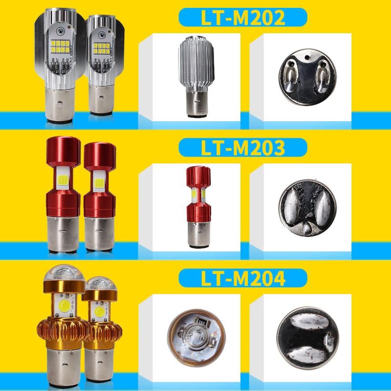 Lightechauto H6 12V LED Work Lights with Motorcycle LED Headlights Scooter Lamp
