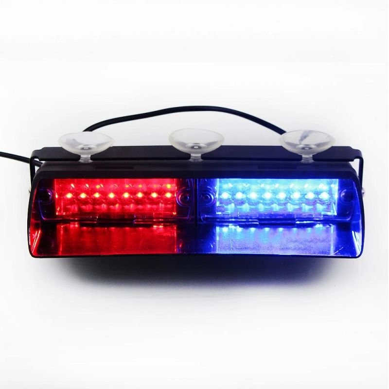 Red Blue Police Visor High Power LED Windshield Lights