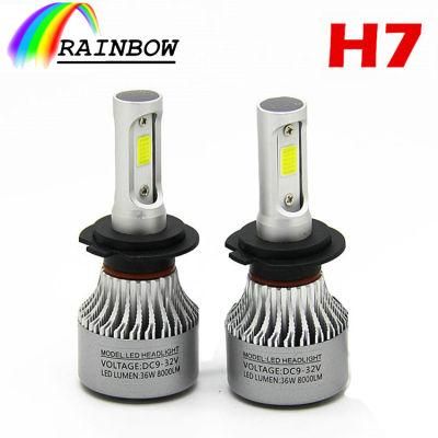 Super Bright 6000 Lumen White Yellow 60W Light Bulb H4 H7 LED H7 H1 H3 9005 9006 H11 Auto Car C6 LED Headlights Lamps