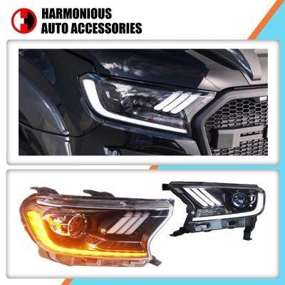 Car Parts Replacement Mustang Style Head Lamp for Fd Ranger T7 T8 2019 Headlight Assembly