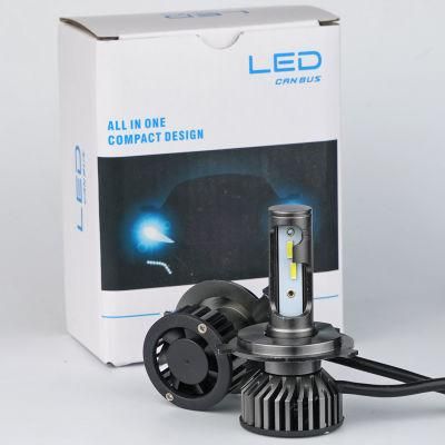 Aluminium 4500lumen 48W Car LED Light, Auto 9005 9006 H7 H1 H8 H11 H4 H7 H1 H3 H4 H7 H1 Mini F2 LED Headlamp