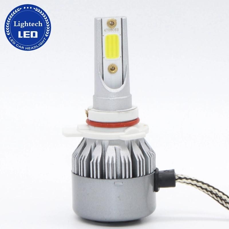 Hot Seller Car 36W 6000K COB 3800lm All in One C6 LED Headlight Hb3 Hb4 H4 H7 H11 9012 in Auto Lighting System