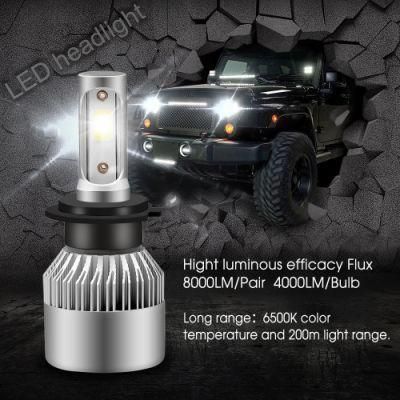 S2 Headlight Bulbs H11 H13 12V 9005 9006 H3 9004 9007 9012 72W 8000lm Car LED Fog Light Lamp 6500K