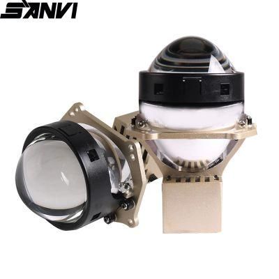 Sanvi New Updated Lights Automobile Headlights for Car 3 Inch 5500K A8l Bi LED Projector Laser Lens Conversion Kit Auto Lighting