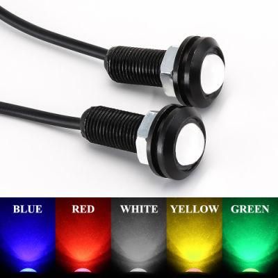 2PCS 18mm Daytime Running Lights Car LED Eagle Eye Lights DRL LED 12V Backup Reversing Parking Signal Automobiles Lamps DRL