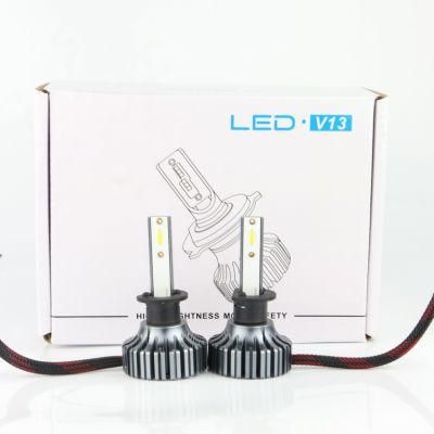 Weiyao V13 Car LED Head Light LED Lamp Bulb Without Fanless H1car LED Headlight