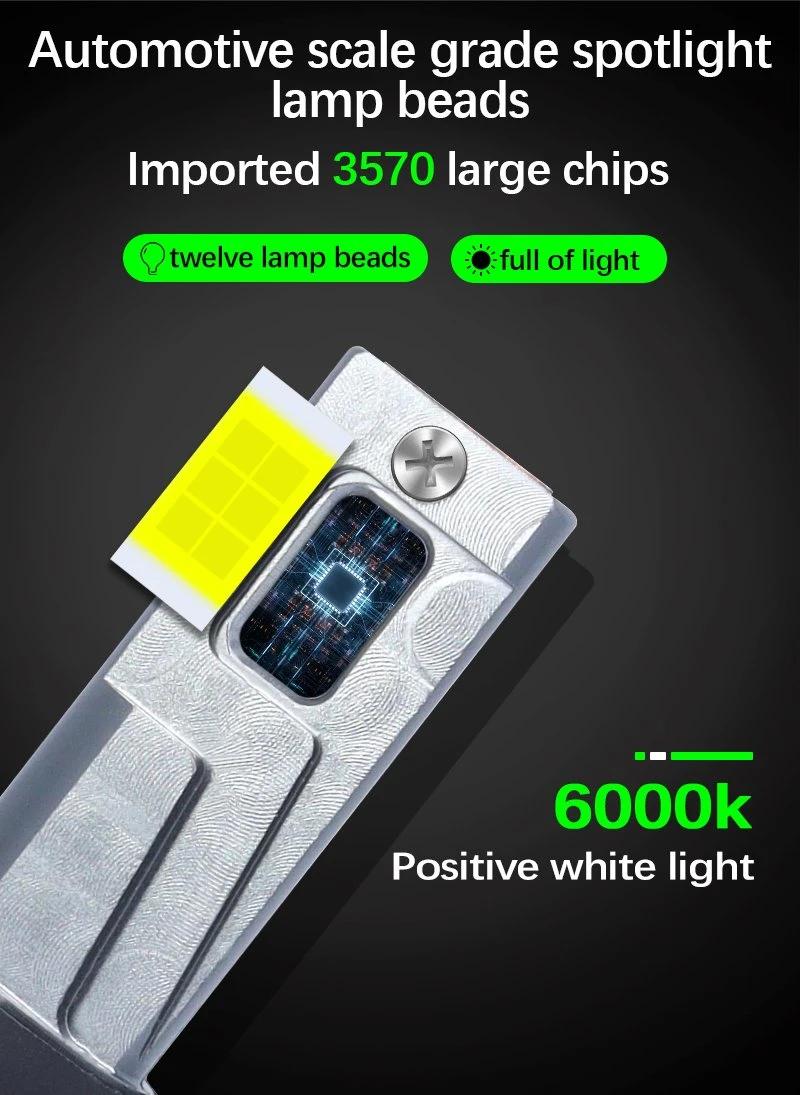 M8 LED Csp 3570 Chip LED Head Light with Fan LED H7 H4 LED Headlight