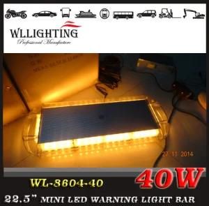 High-Intensity Amber LED Mini Light Bar with Magnet Mount