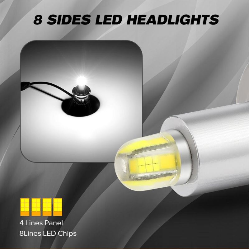 H4 H11 H13 9006 Car LED Headlight Bulbs 360 Degree Super Bright 200W 18000lm Car Light Accessories LED