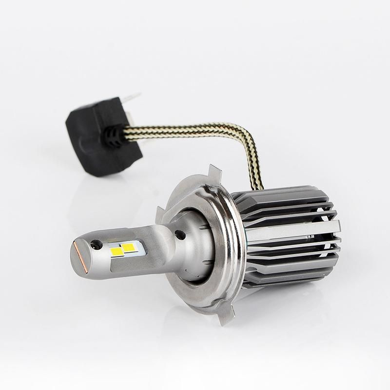 Dual Beam High Low Beam L6 9003 Car LED Bulb 6000K Fan Cooling H4 All in One LED Auto Light