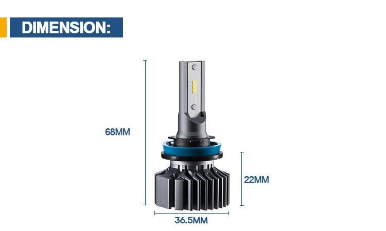 F2 LED Headlights, Headlights, Factory Direct Sales, Super Concentrated, Super Bright 3570 Light Source, H11