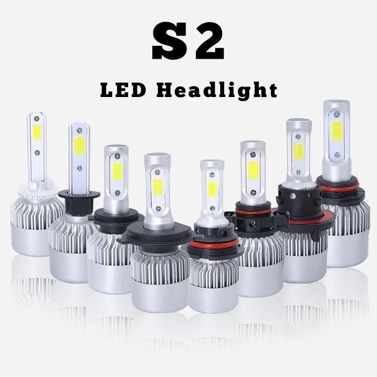 Auto Lighting Wholesale Three Side Head Lamp COB 72W 8000 Lumens 6500K H11 Conversion Kit S2 Car LED Headlight Bulb