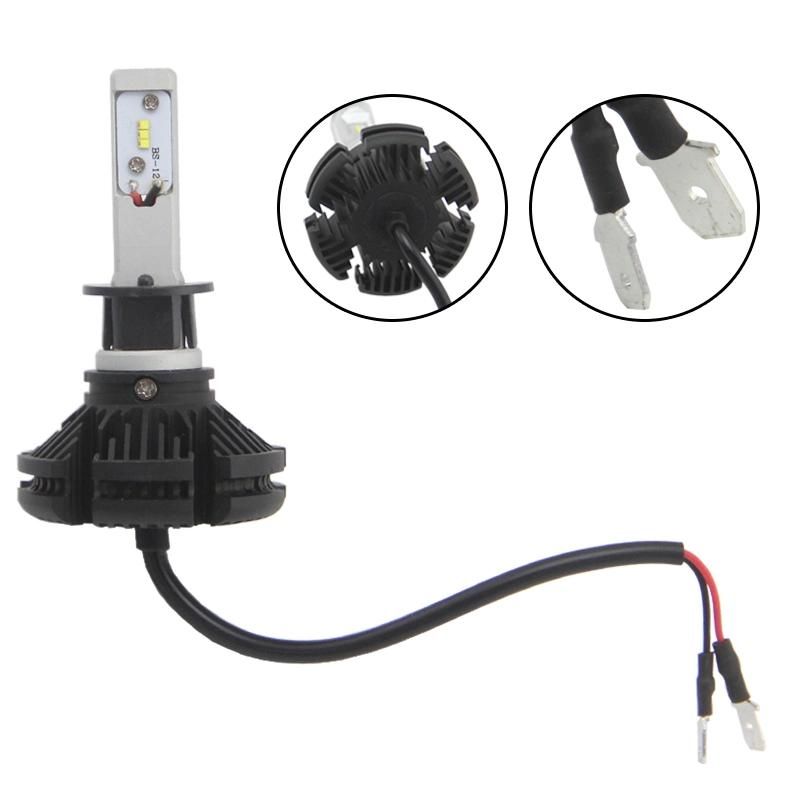 Fanless Zes Chips 4000lm X3 LED Headlight for Cars