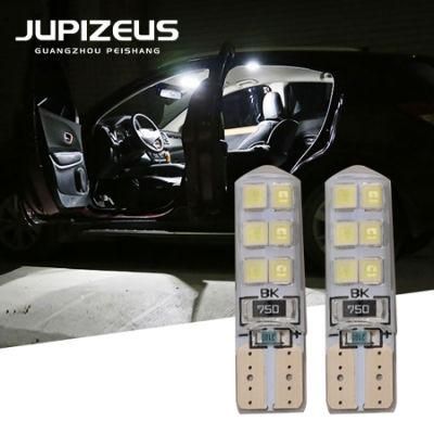 Hot Sale Auto Exterior T10 2835 12 SMD LED Lighting Bulbs LED T10 Car Accessories Lights with Silicon Gel