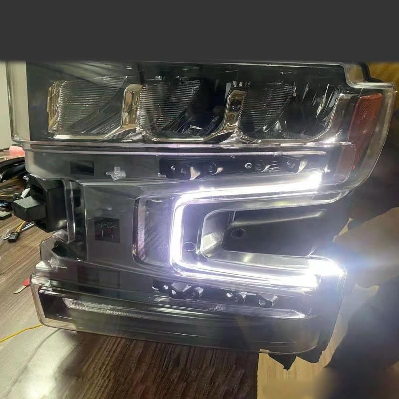 Pick up Truck 4 Len Projector Full LED Headlamp Headlights for Silverado 1500