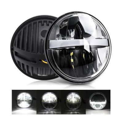 Wholesale High Power Lumen DRL Round 5.75 Inch LED Headlight for Motorcycle