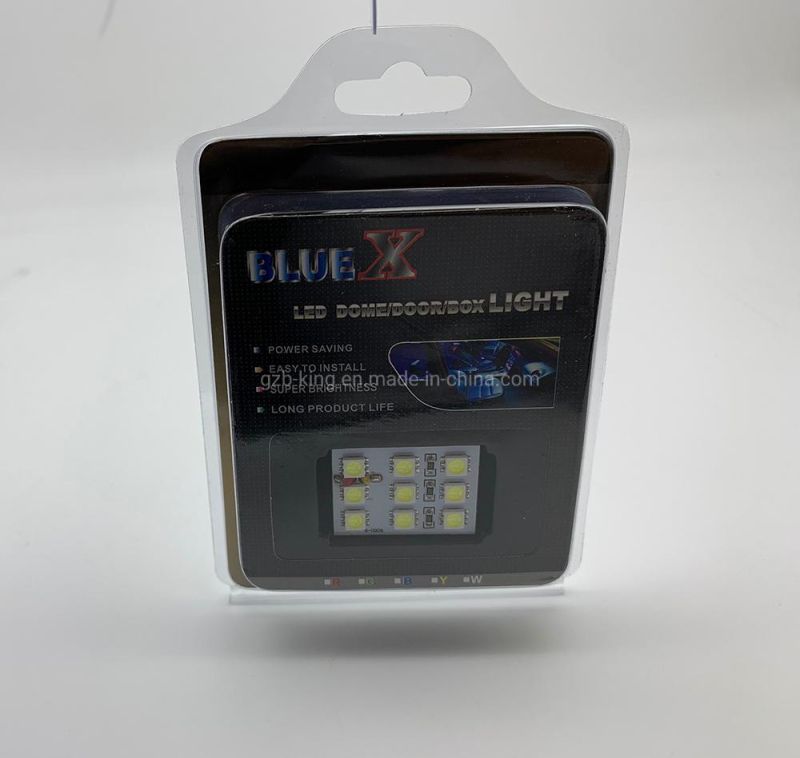 3 Year Warranty 9SMD 3*3 5050 LED Panel Light Car Interior Dome Bulb Lamp