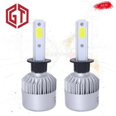 Auto Lighting Wholesale Three Side Head Lamp COB 72W 8000 Lumens 6500K&#160; H1&#160; Conversion Kit S2 Car LED Headlight Bulb