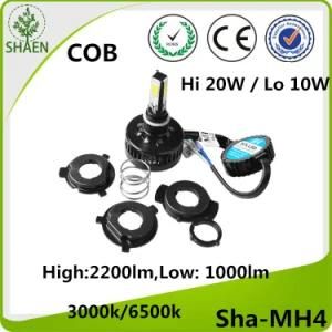 20W 2200lm Mh4 LED Motorcycle Headlight