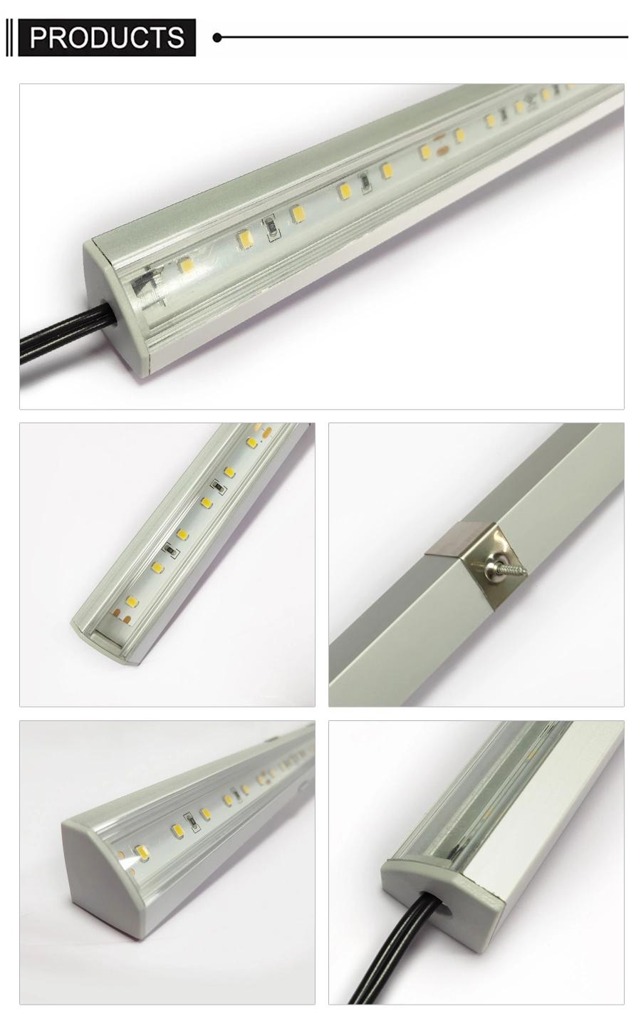 Factory Manufacturer Magnet LED Strip with SMT2835 Lamp 12V24V 153LEDs Hard Light Article Lights Aluminium Shell +PC Cover