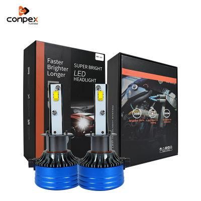 Conpex Universal Manufacturer H1 Lamp N9 Rts 3600lm 6000K Fan Cooling H4 LED Headlight Car