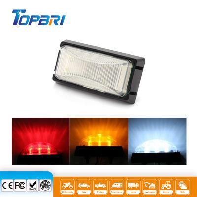 12V Pure White Trailer LED Side Marker Rear Light