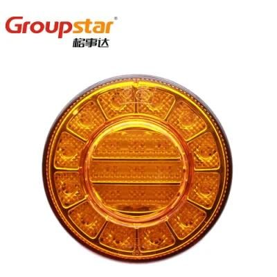 Auto Lamps Manufacturer Hot Selling Truck 4 Inch Round Turn Signal Tail Lamp LED Bus Rear Lamp