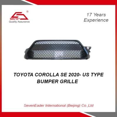 High Quality Auto Car Spare Parts Bumper Grille for Toyota Corolla Se 2020- Us Type