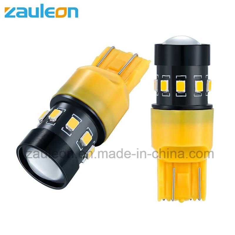 7443 T20 Amber LED Auto Bulb