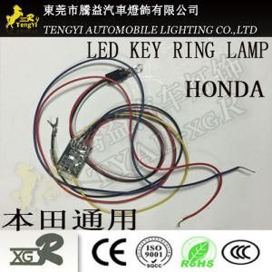 LED Auto Car Key Scanner Ring Hole Interior Inner Lamp Light for Honda