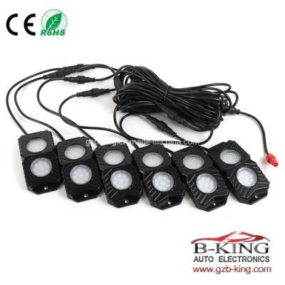 2019 New 6 Pods Bluetooth RGB LED Rock Light