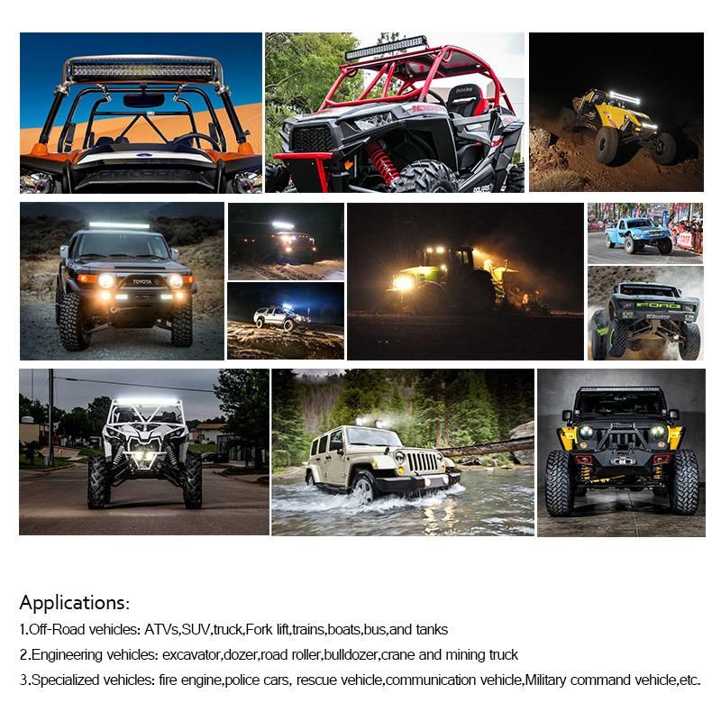 Waterproof Portable 36W Offroad Car LED Driving Working Light Bar