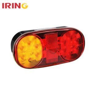 Waterproof LED Trailer Combination Tail Auto Indicator Light with Number Plate