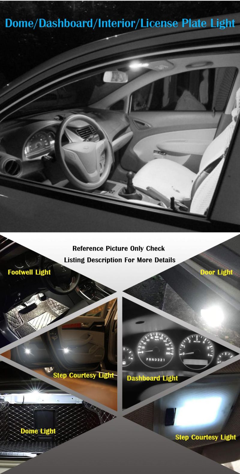 T10 921 194 18-SMD Car Backup Reverse LED Lights Bulbs