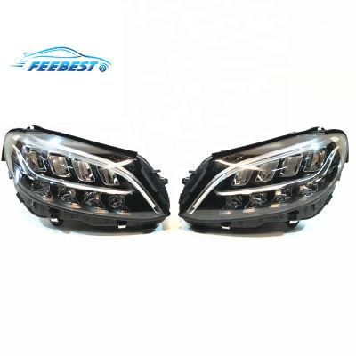 Hot Selling Car Lamp Headlight for Mercedes Benz C Class W205 2019 2020 2021 Upgrade Facelift LED Headlamp Auto Lighting System