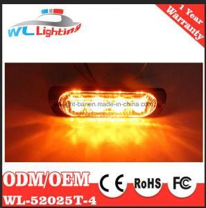 Amber Slim Police Car Surface Mount Lighthead