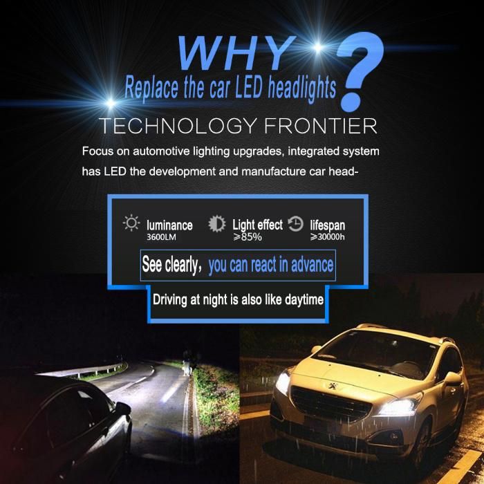 Car Headlight H1 H7 9005 LED Auto Fog Light Auto Headlights Kit