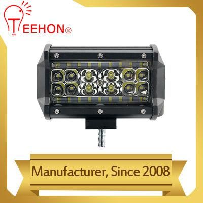 Quad Row High Power 90W Blue LED Flashing Light Bar