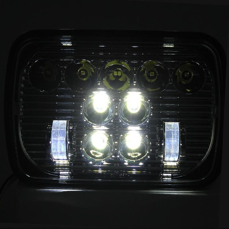 65W 5X7 Inch 7X6 Inch Projector Headlight for Chevrolet Jeep Cherokee Xj High Low Beam LED Headlights 5X7"