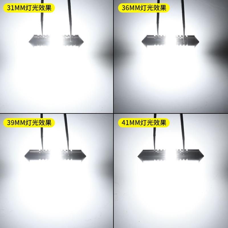 Car LED White Festoon Dome Light Auto Bulb C5w C10W Reading Light License Plate Lamp Canbus Error Free Auto Interior Trunk Lamp
