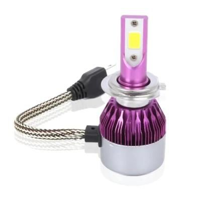 2020 New Product Purple Colour Outside Shell Auto Lamp H1 H3 H7 H11 9005 9006 Auto LED Car Headlight
