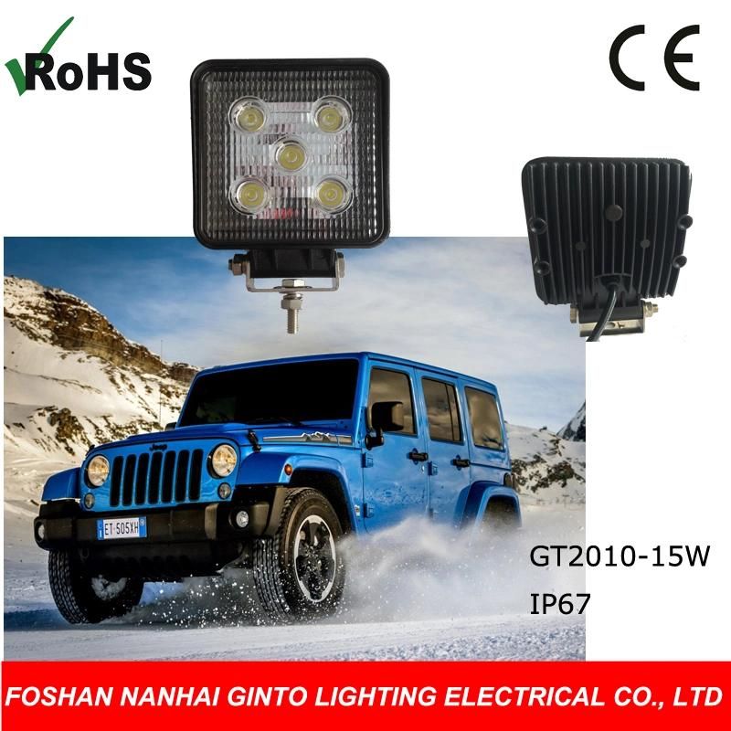 Auto Spot Flood LED Work Light for Truck Driving Light (GT2010-15W)