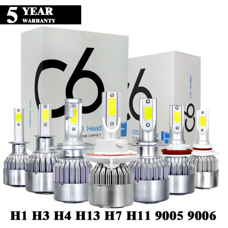 26W/ 36W C6 Car LED Headlight LED H7 H4 H8 H9 H11 H13 9005 9006 9012 9003 9004 9007 5202 Head Light Bulbs Headlamp