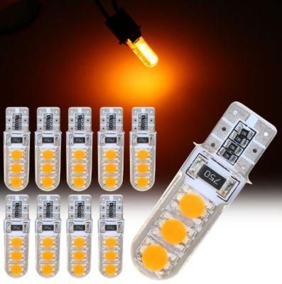 Amber T10 5050 6SMD LED Light for 12V Cars
