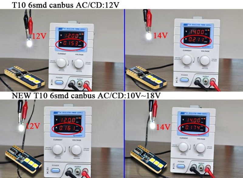 Canbus Error Free T10 W5w 194 LED Car Bulbs